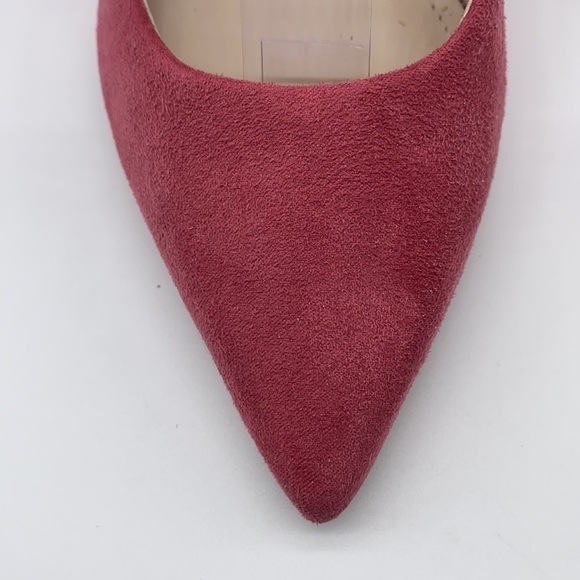 H&M - Raspberry Pink Suede Like Heels Size 36 or 5.5 - Picture 4 of 16